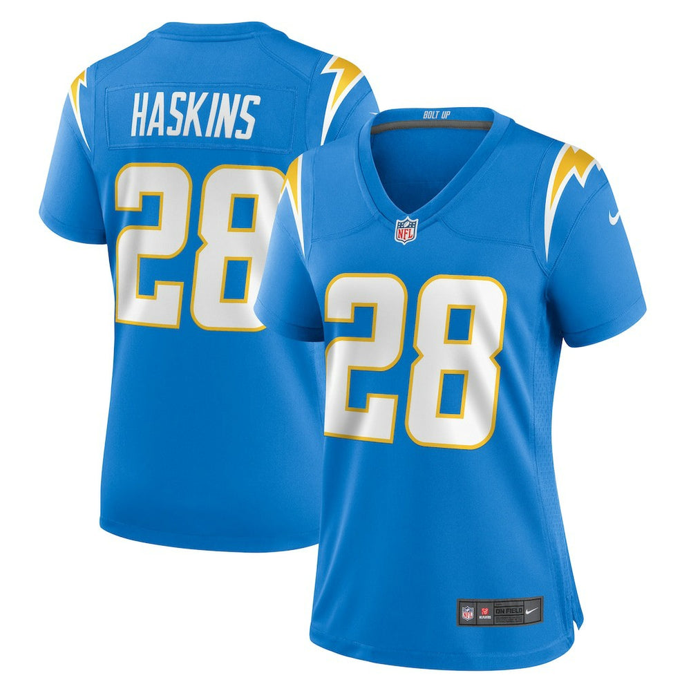 NFL Hassan Haskins Los Angeles Chargers Women's Game Jersey - Powder Blue