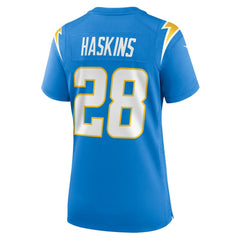 NFL Hassan Haskins Los Angeles Chargers Women's Game Jersey - Powder Blue