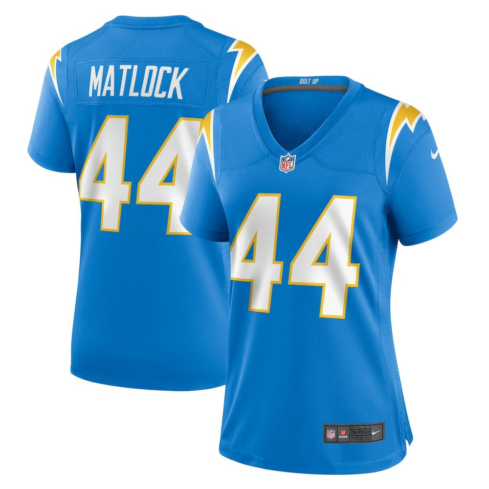 NFL Scott Matlock Los Angeles Chargers Women's Game Jersey - Powder Blue