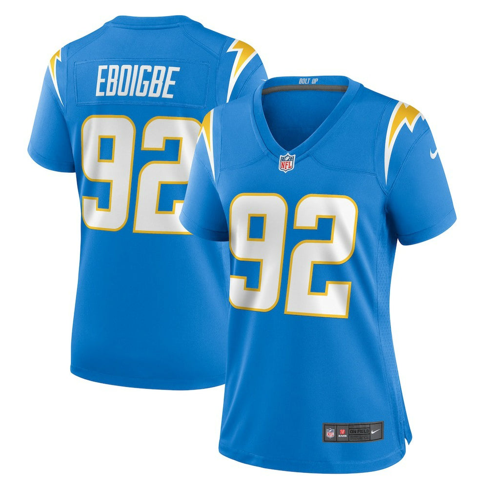 NFL Justin Eboigbe Los Angeles Chargers Women's Game Jersey - Powder Blue