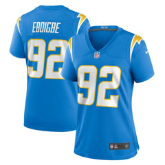NFL Justin Eboigbe Los Angeles Chargers Women's Game Jersey - Powder Blue
