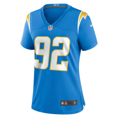 NFL Justin Eboigbe Los Angeles Chargers Women's Game Jersey - Powder Blue