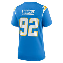 NFL Justin Eboigbe Los Angeles Chargers Women's Game Jersey - Powder Blue
