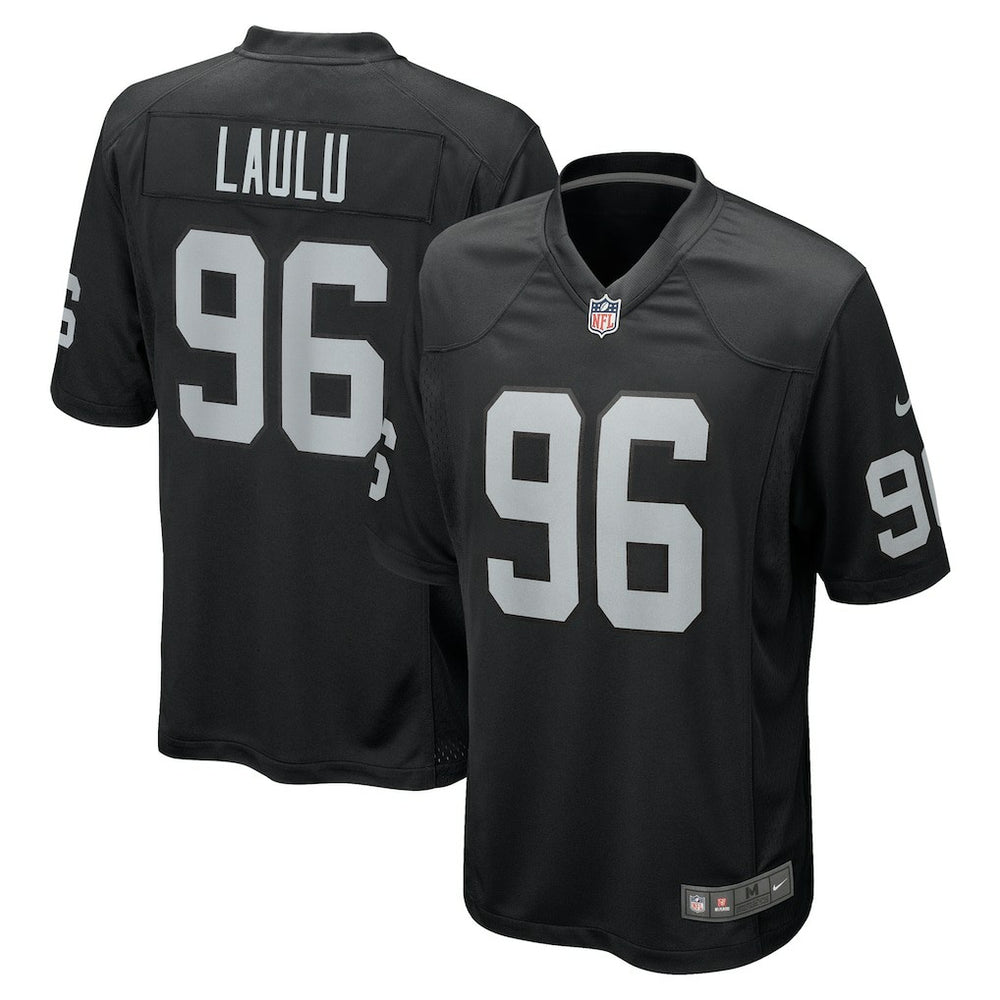 NFL Jonah Laulu Las Vegas Raiders Team Game Jersey - Black