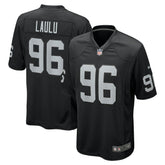 NFL Jonah Laulu Las Vegas Raiders Team Game Jersey - Black