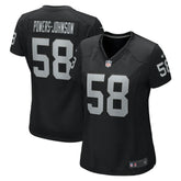 NFL Jackson Powers-Johnson Las Vegas Raiders Women's Game Jersey - Black
