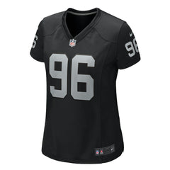 NFL Jonah Laulu Las Vegas Raiders Women's Game Jersey - Black
