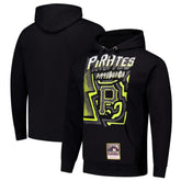 Pittsburgh Pirates Mitchell & Ness Sidewalk Sketch Pullover Hoodie - Black Hoodies