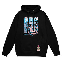 Atlanta Braves Mitchell & Ness Sidewalk Sketch Pullover Hoodie - Black Hoodies