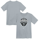 Las Vegas Raiders Preschool Icon Legend Dri-FIT T-Shirt Gray