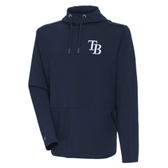 Tampa Bay Rays Antigua Pullover Hoodie - Navy Hoodies