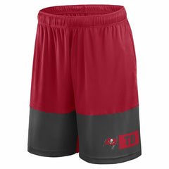 Tampa Bay Buccaneers Big & Tall Best of the Best Performance Shorts Red/Pewter