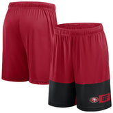 San Francisco 49ers Big & Tall Best of the Best Performance Shorts Scarlet/Black