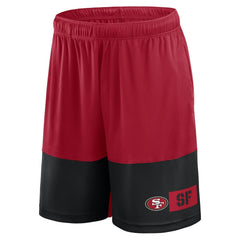 San Francisco 49ers Big & Tall Best of the Best Performance Shorts Scarlet/Black