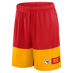 Kansas City Chiefs Big & Tall Best of the Best Performance Shorts Red/Gold