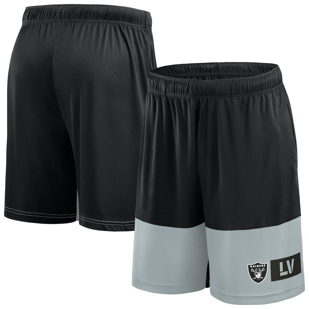 Las Vegas Raiders Big & Tall Best of the Best Performance Shorts Black/Silver