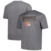 Cleveland Browns Big & Tall Top Notch T-Shirt Heather Gray