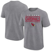 Arizona Cardinals Big & Tall Top Notch T-Shirt Heather Gray
