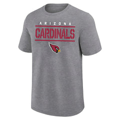 Arizona Cardinals Big & Tall Top Notch T-Shirt Heather Gray