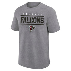 Atlanta Falcons Big & Tall Top Notch T-Shirt Heather Gray