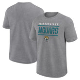 Jacksonville Jaguars Big & Tall Top Notch T-Shirt Heather Gray