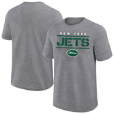 New York Jets Big & Tall Top Notch T-Shirt Heather Gray