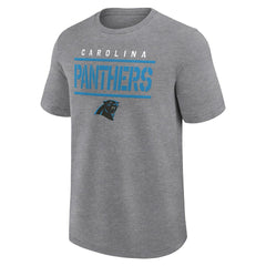 Carolina Panthers Big & Tall Top Notch T-Shirt Heather Gray