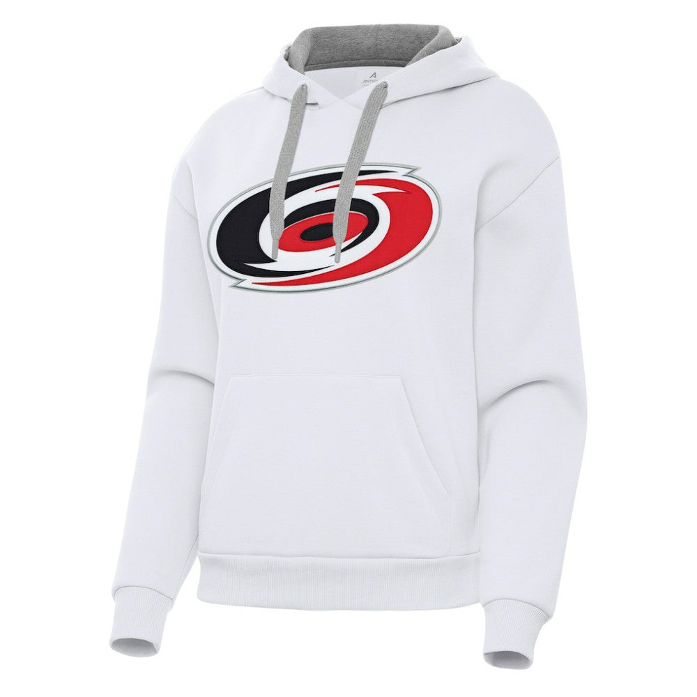 NHL Carolina Hurricanes Antigua Women's Victory Pullover Hoodie - White