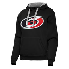 NHL Carolina Hurricanes Antigua Women's Victory Pullover Hoodie - Black
