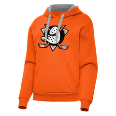 NHL Anaheim Ducks Antigua Women's Victory Pullover Hoodie - Orange