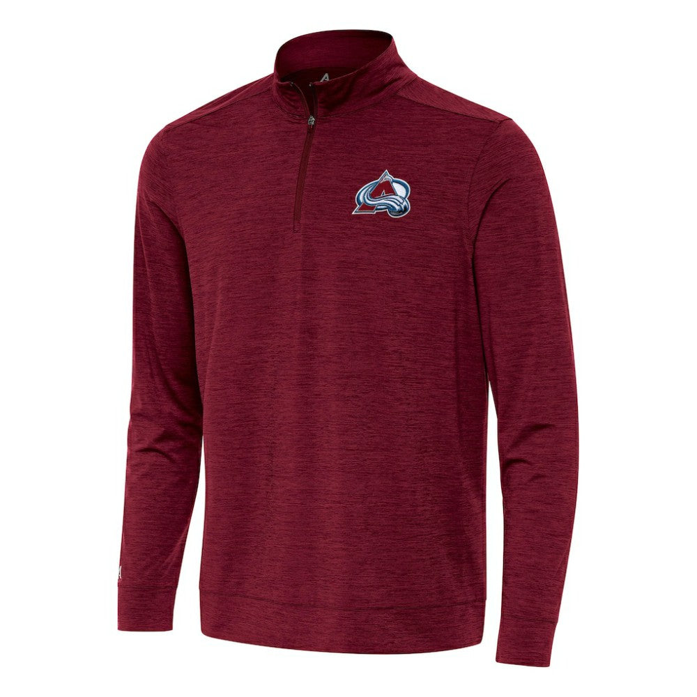 NHL Colorado Avalanche Antigua Bright Quarter-Zip Top - Burgundy