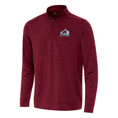 NHL Colorado Avalanche Antigua Bright Quarter-Zip Top - Burgundy