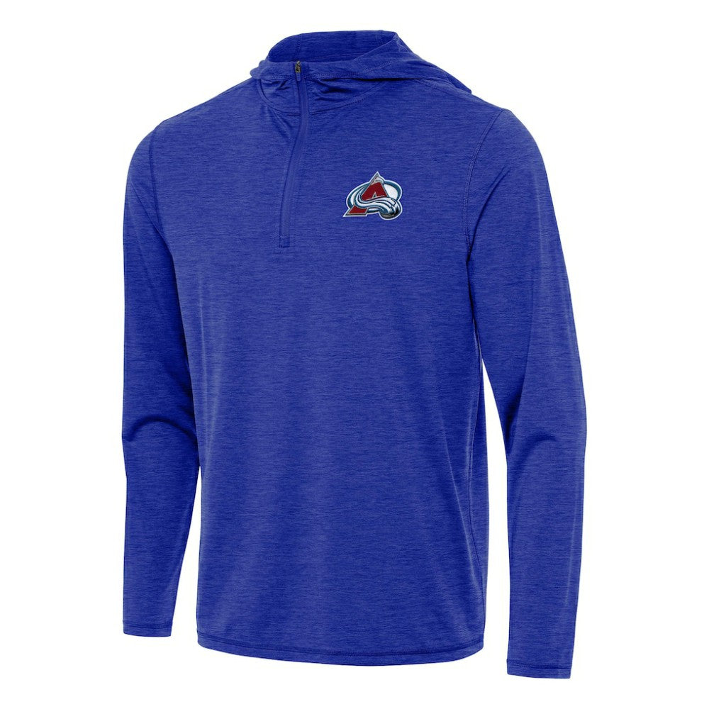 NHL Colorado Avalanche Antigua Tidy Quarter-Zip Hoodie - Heather Royal