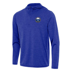 NHL Buffalo Sabres Antigua Tidy Quarter-Zip Hoodie - Heather Royal