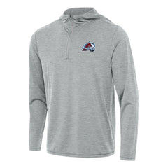 NHL Colorado Avalanche Antigua Tidy Quarter-Zip Hoodie - Heather Gray