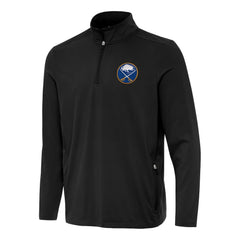 NHL Buffalo Sabres Antigua Perilous Quarter-Zip Sweatshirt - Black