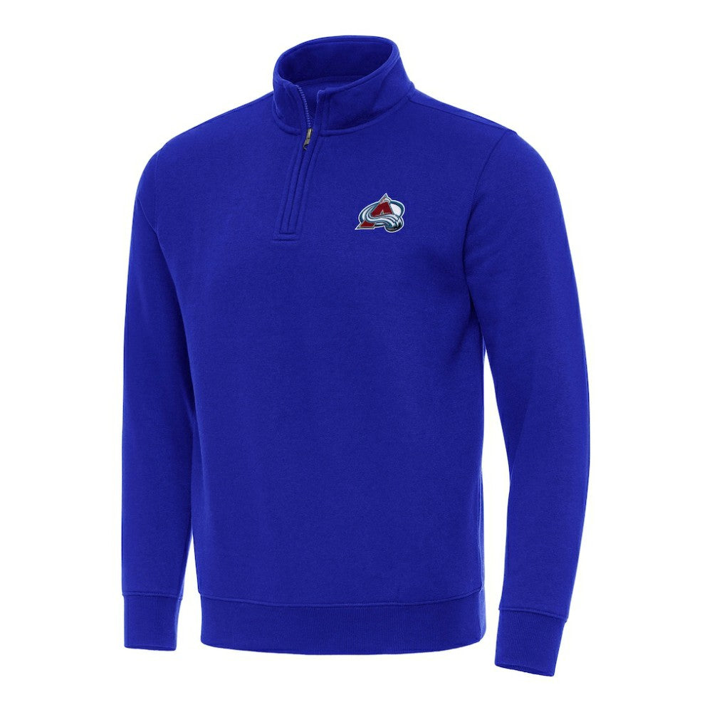 NHL Colorado Avalanche Antigua Victory Quarter-Zip Mock Sweatshirt - Royal