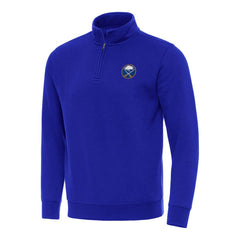 NHL Buffalo Sabres Antigua Victory Quarter-Zip Mock Sweatshirt - Royal