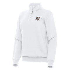 NHL Anaheim Ducks Antigua Women's Victory Quarter-Zip Sweatshirt - White