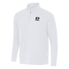NHL Anaheim Ducks Antigua Intent Quarter-Zip Top - White