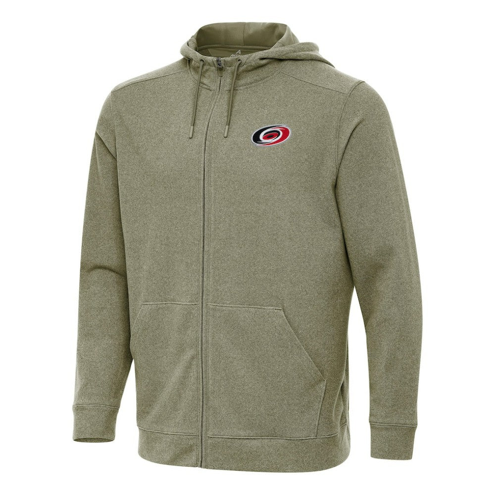 NHL Carolina Hurricanes Antigua Effortless Full-Zip Hoodie Jacket - Olive