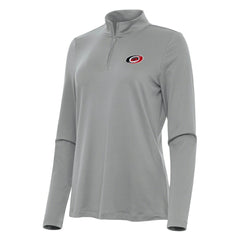 NHL Carolina Hurricanes Antigua Women's Reprocess Quarter-Zip Top - Gray