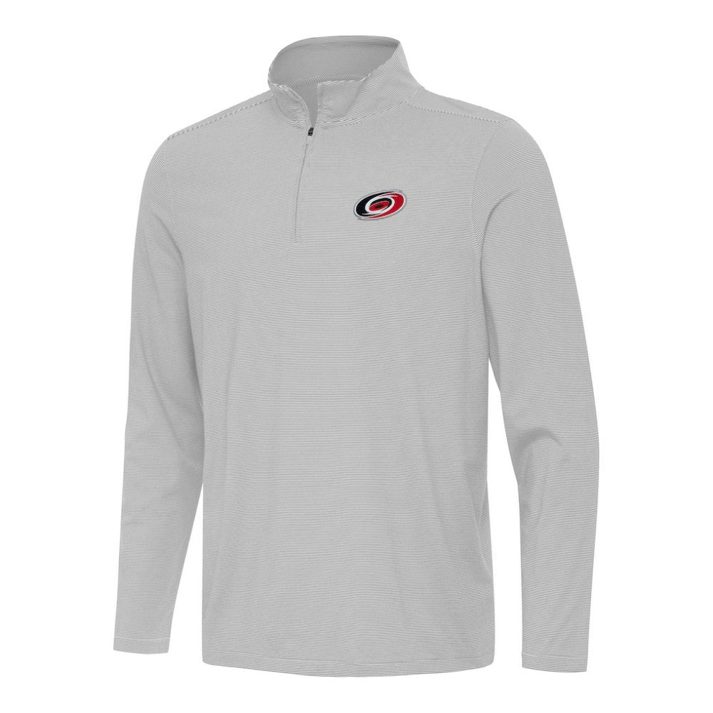NHL Carolina Hurricanes Antigua Twine Quarter-Zip Top - Gray