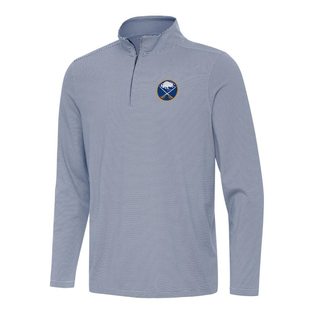 NHL Buffalo Sabres Antigua Twine Quarter-Zip Top - Navy