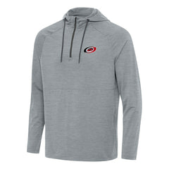 NHL Carolina Hurricanes Antigua Spikes Quarter-Zip Hoodie - Heather Gray