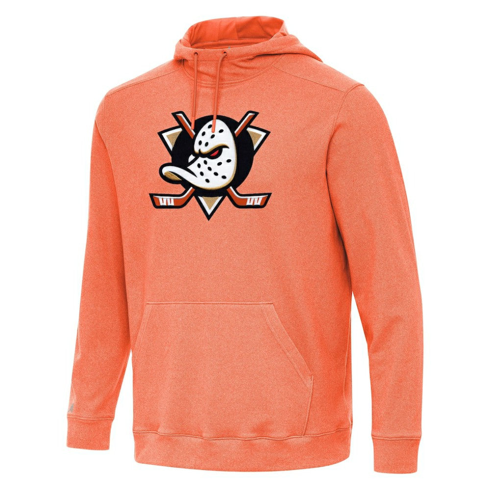 NHL Anaheim Ducks Antigua Cloud Pullover Hoodie - Heather Orange