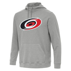 NHL Carolina Hurricanes Antigua Cloud Pullover Hoodie - Heather Gray