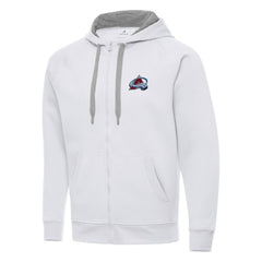 NHL Colorado Avalanche Antigua Big & Tall Victory Full-Zip Hoodie - White