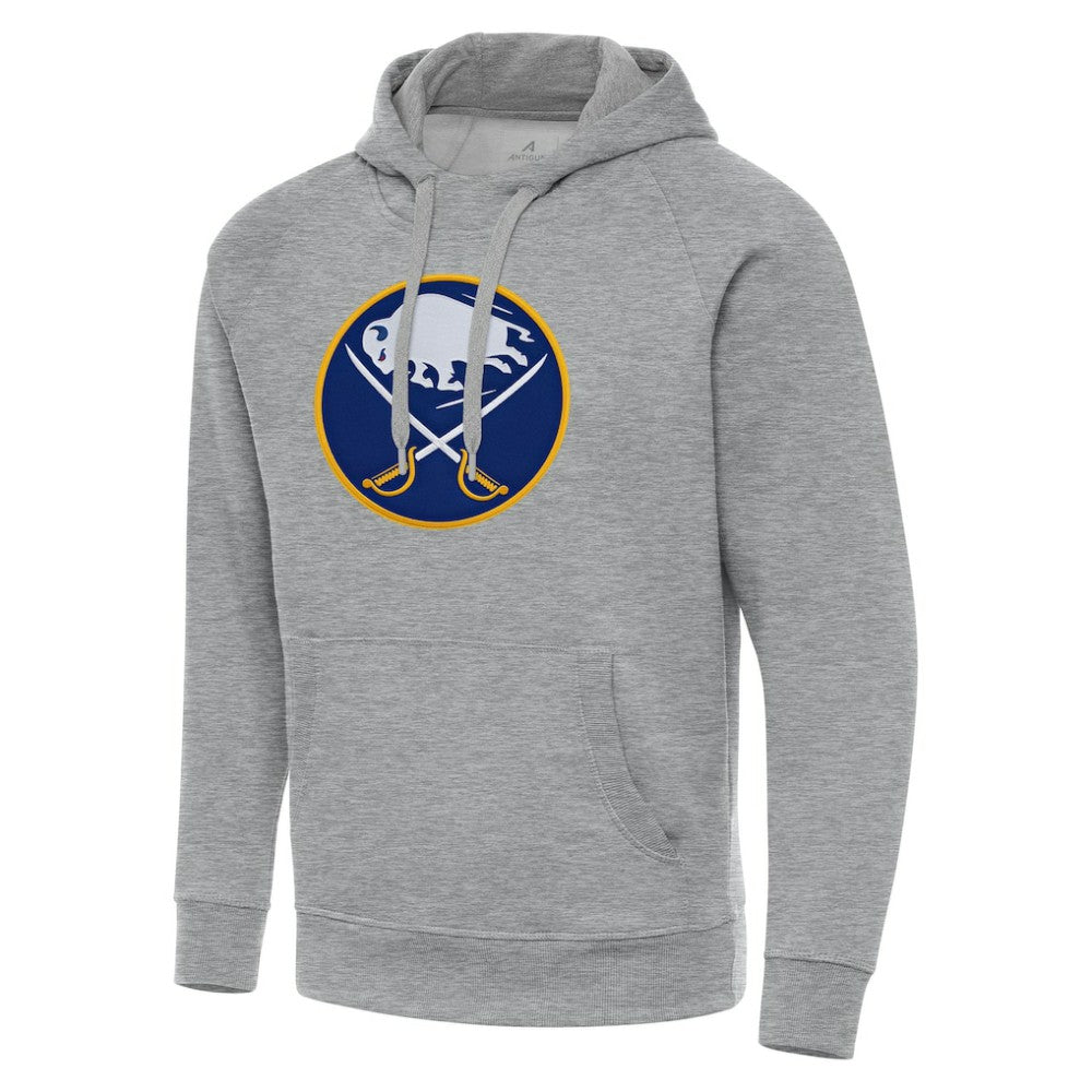 NHL Buffalo Sabres Antigua Big & Tall Victory Pullover Hoodie - Heather Gray