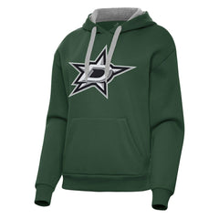 NHL Dallas Stars Antigua Women's Victory Pullover Hoodie - Hunter Green